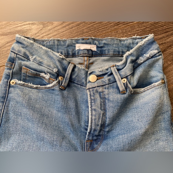 GOOD AMERICAN Good Vintage High-rise Straight
Stretch-Denim Fray jeans - Picture 7 of 16